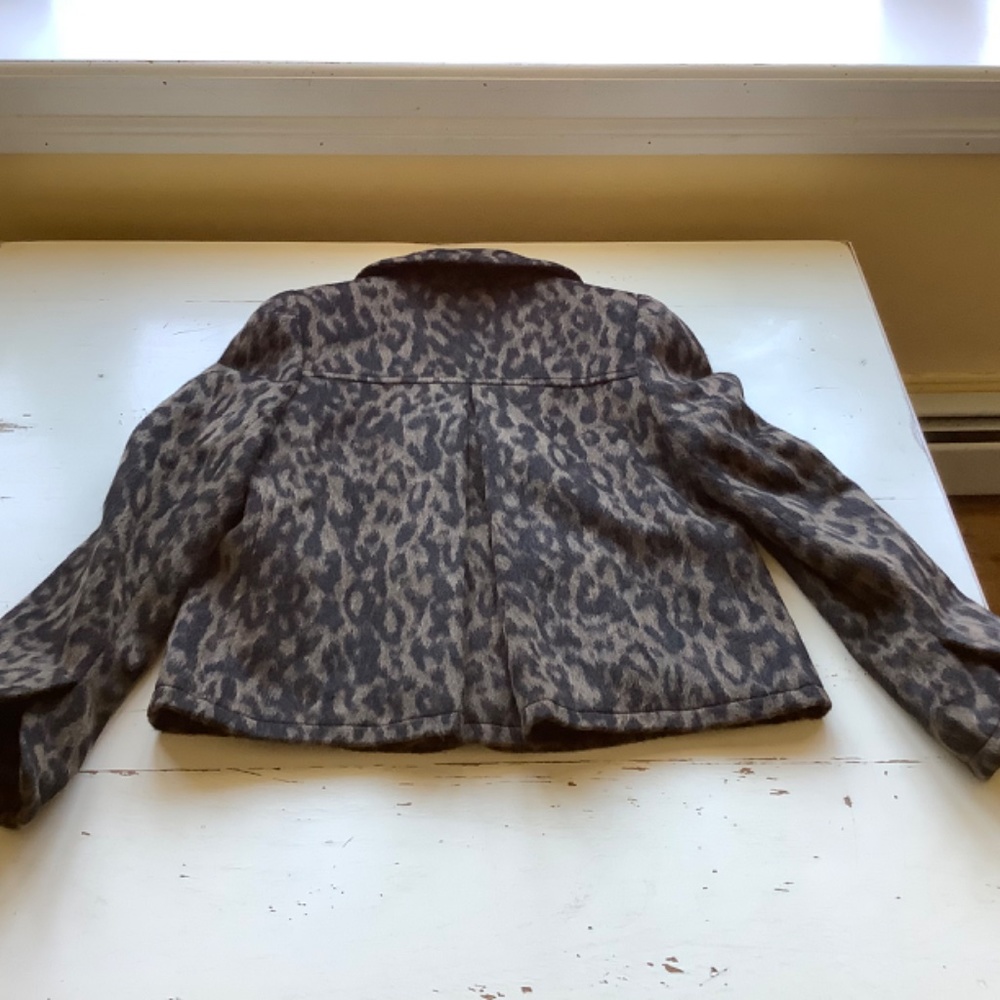 NWT Boden Leopard Print Pea Coat - Picture 8 of 11